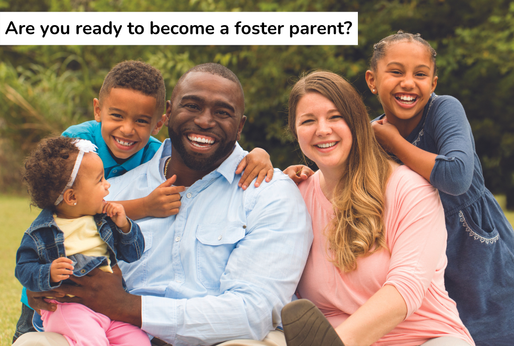 Diverse Foster Family with Children